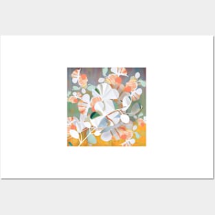 Pastel Floral Collage Posters and Art